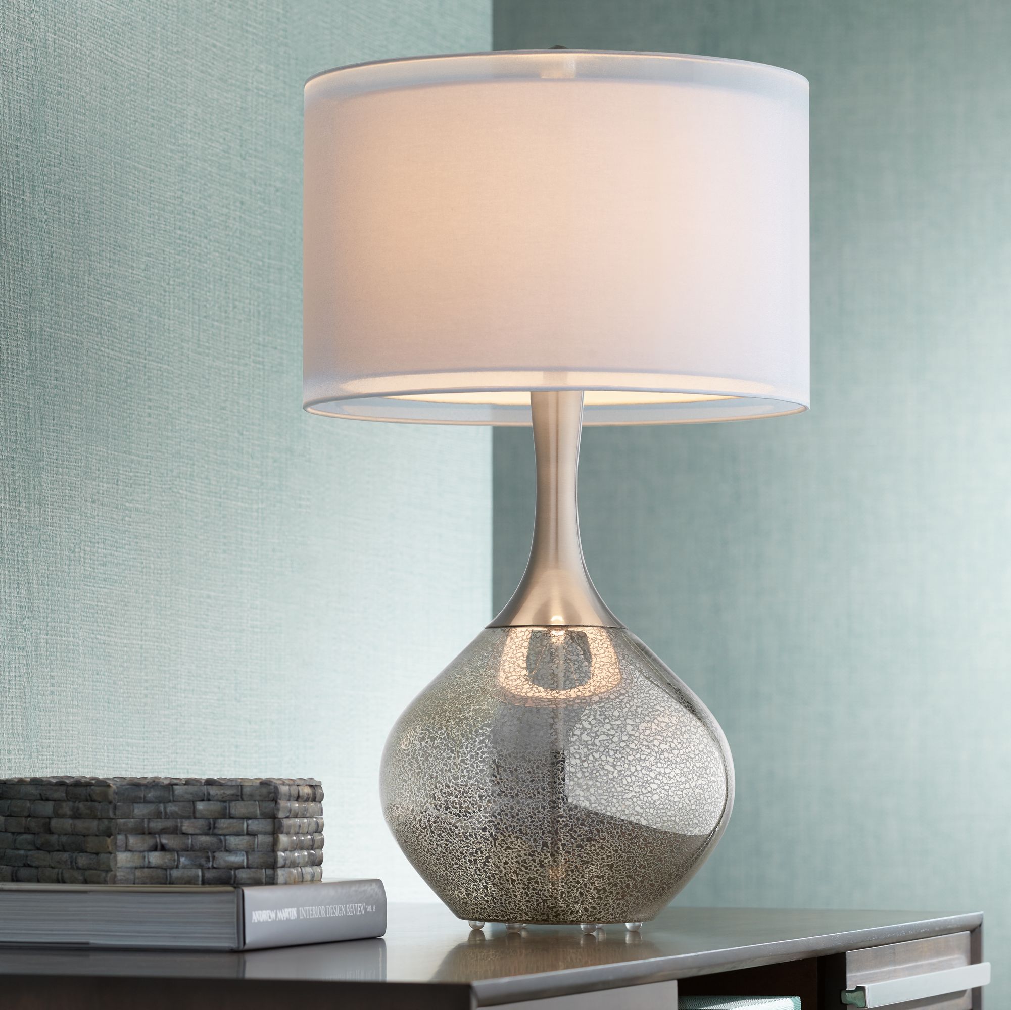 Modern Table Lamps possini euro design swift modern mercury glass table lamp CQZLBNA