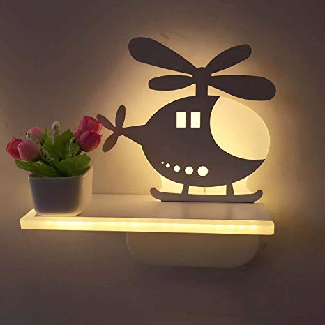 wall lamp for kids room guyue 3d helicopter lamp sign night wall light,childrenu0027s bedroom home led wall WPTCVEP