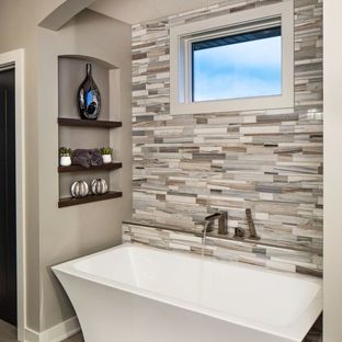 Bathtub Ideas freestanding bathtub - contemporary master beige tile and gray tile  freestanding bathtub idea KSJMDBT