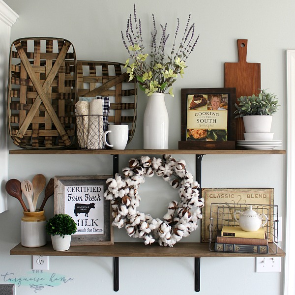 Decorating Shelves love these tips for styling shelves. these $40 diy shelves were transformed  with VCLLAYL