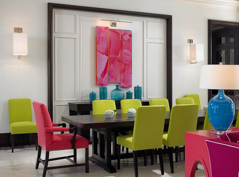 Interior design with colors balancing warm and cool colors is essential in a rectangular color scheme.  image WSGIYZZ