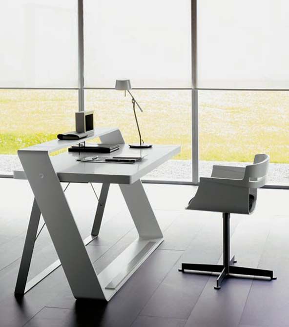 modern home office furniture modern minimalist home office with bulego desk #homedecor MZGKAPW