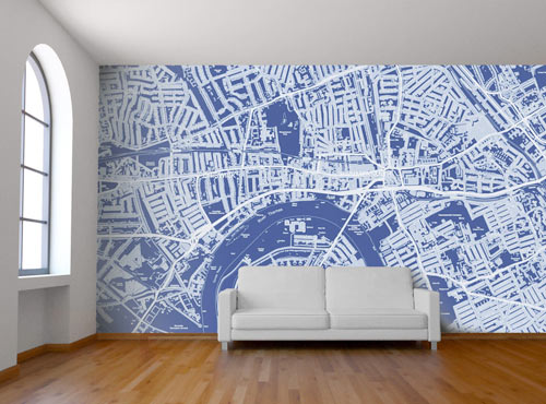 wall mural design custom map wall murals by wallpapered ... MEQWMRN