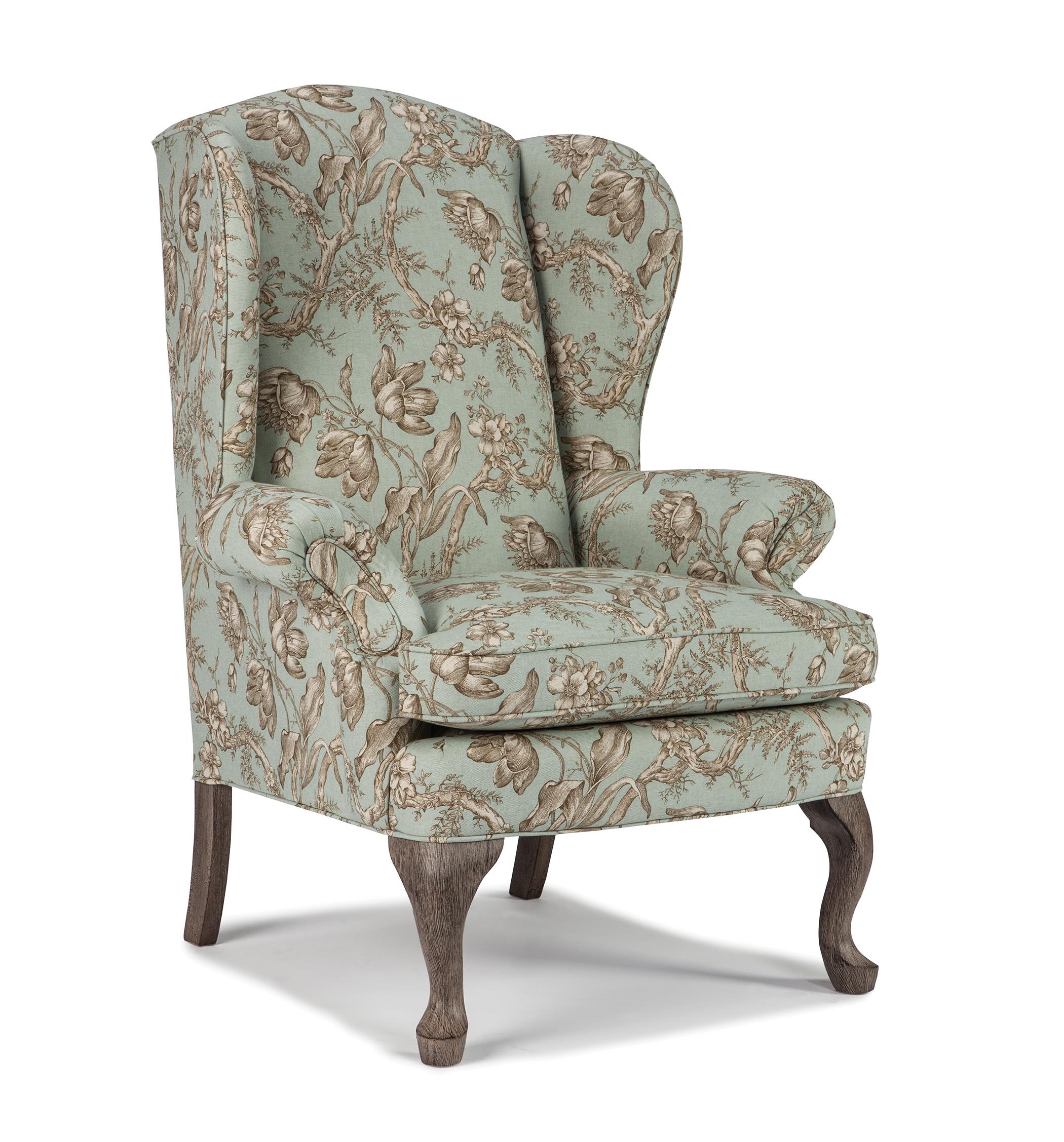 Wingback chair best home furnishings wing chairs sylvia wing chair - item number: 0710 ELUOCSW