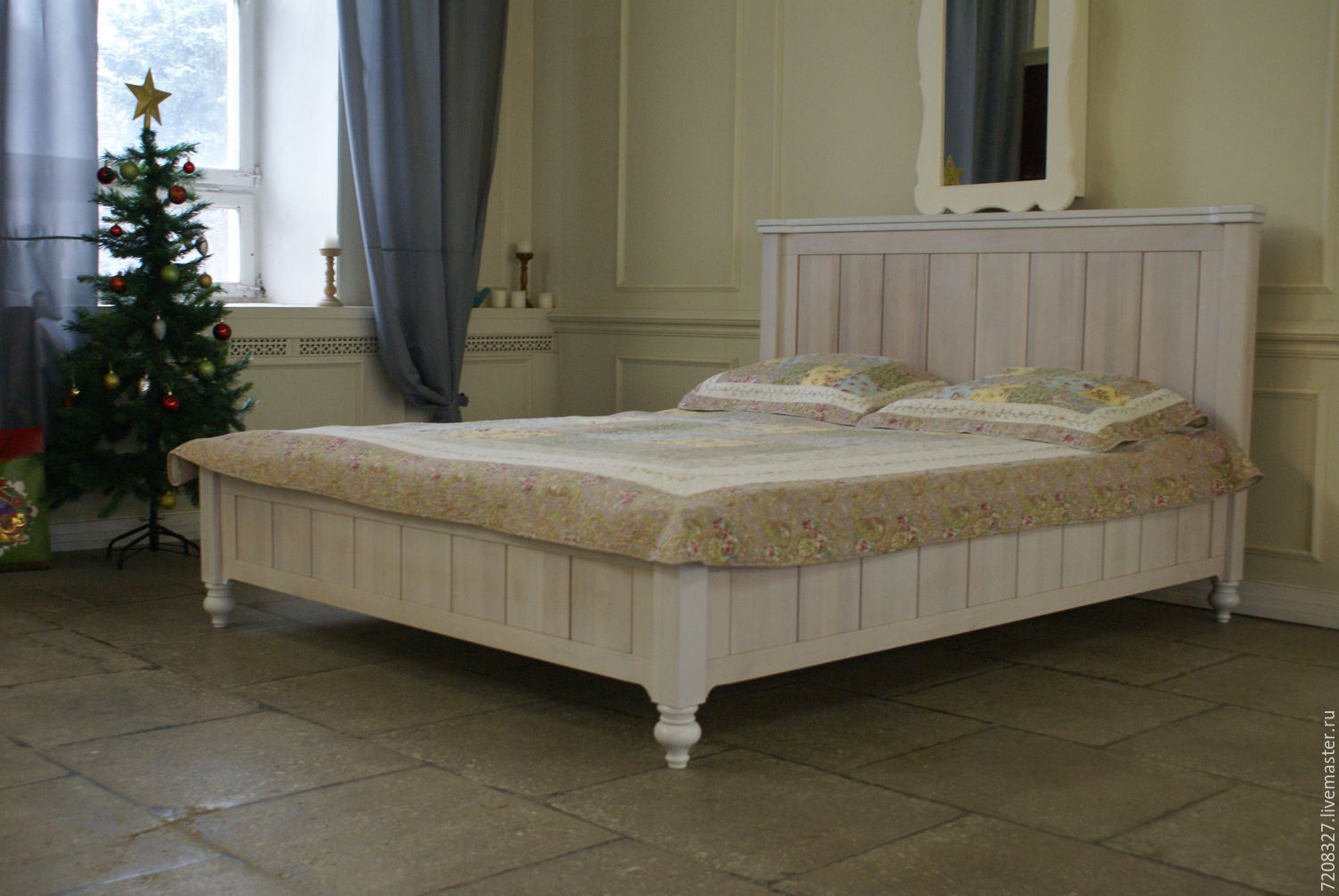 Bedroom made of beech ... bed made of solid beech wood with a lifting mechanism, we performed LFQHIJG