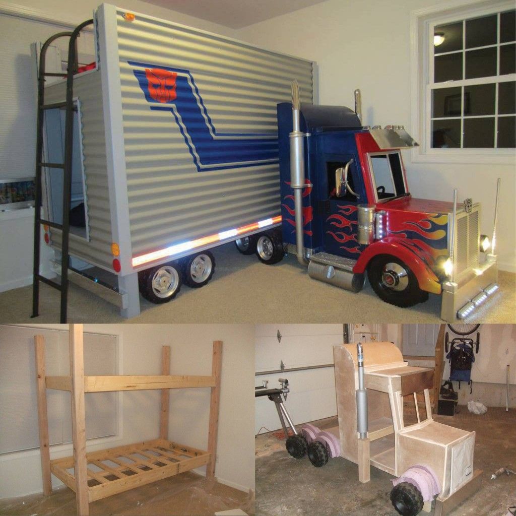 Beds for boys truck bunk beds! CKIYHXJ