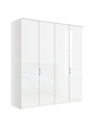 Hinged-door wardrobes pine painted white john lewis u0026 partners elstra 200cm wardrobe with glass hinged doors BMTMGAB