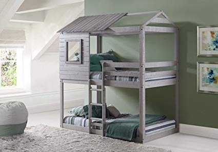 house beds play house bunk beds - free storage pockets MUZLMTC