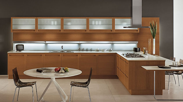 modern wood kitchens 20 sleek and natural modern wooden kitchen designs | home design lover VQFJRAW