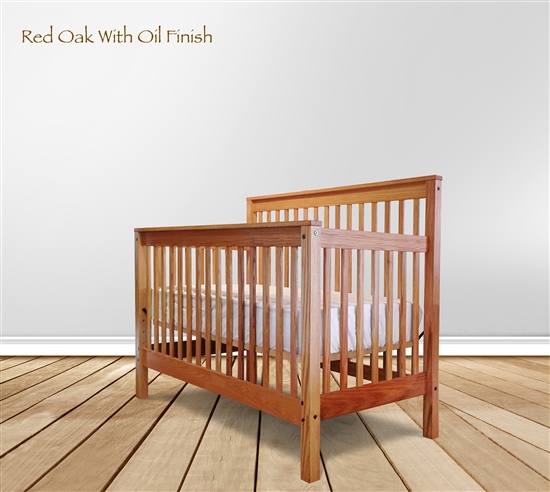 solid wood baby crib footprint slat crib SMLPBXK