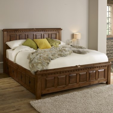Solid wood beds traditional handcrafted solid wood bed QKMALQZ