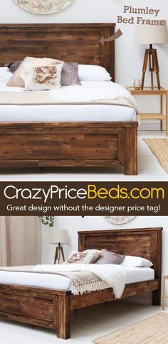 52 Best Wooden Beds & Furniture images | King size, Log furniture