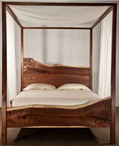 Check out the deal on Queen Canopy Bed made from Staatsburg walnut