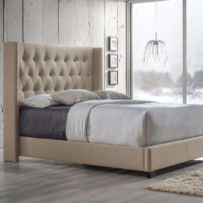 Beige - Beds & Headboards - Bedroom Furniture - The Home Depot