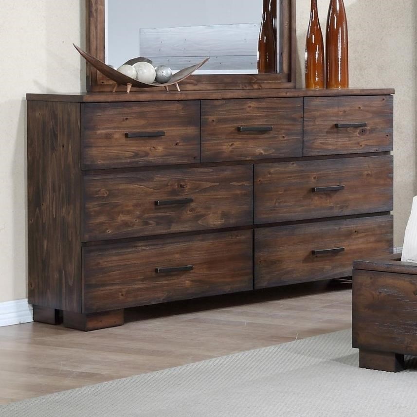 Crown Mark Cranston Solid-Wood Rustic Dresser | Bullard Furniture