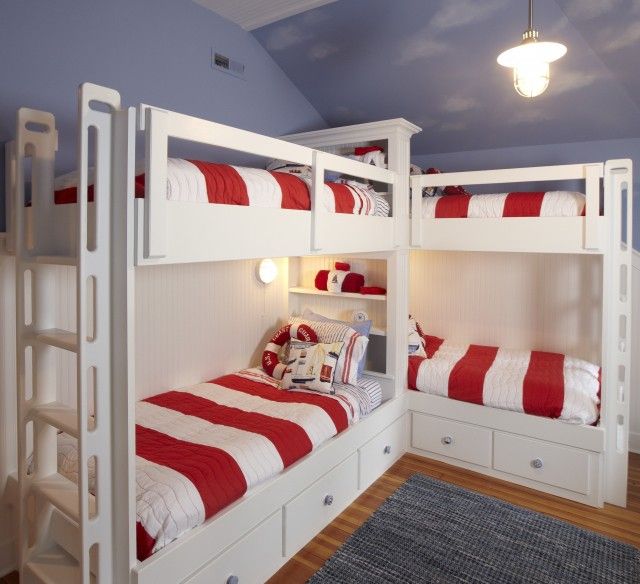 Pin by Jennifer Goins on Boys Bedroom | Bunk beds, Bunk bed designs