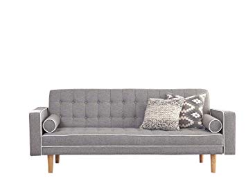 Amazon.com: Scott Living Luske Fabric Sofa Bed with Accent Pillows