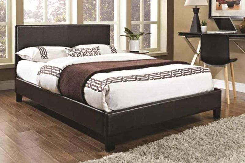 Goodpillo Modern Faux Leather Bed Frame Cheap With Memory Foam Mattress  Deal #CheapMemoryFoam
