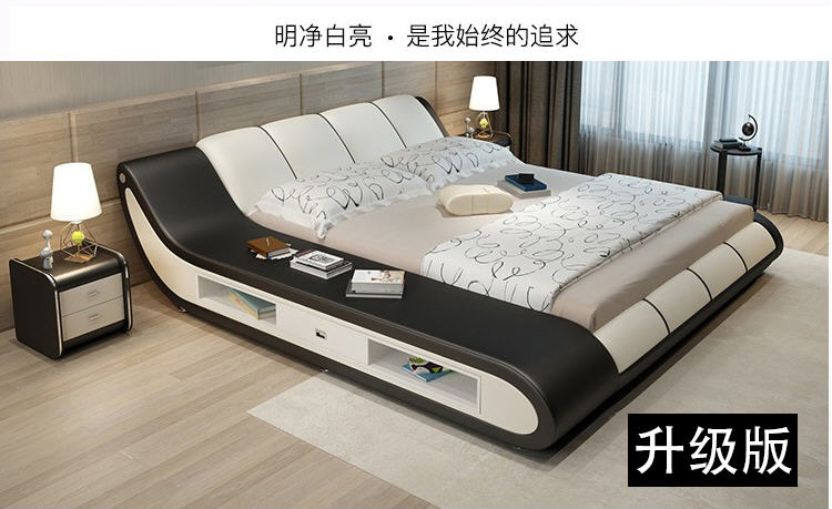 aliexpress.com - real Genuine leather bed frame Modern Soft Beds