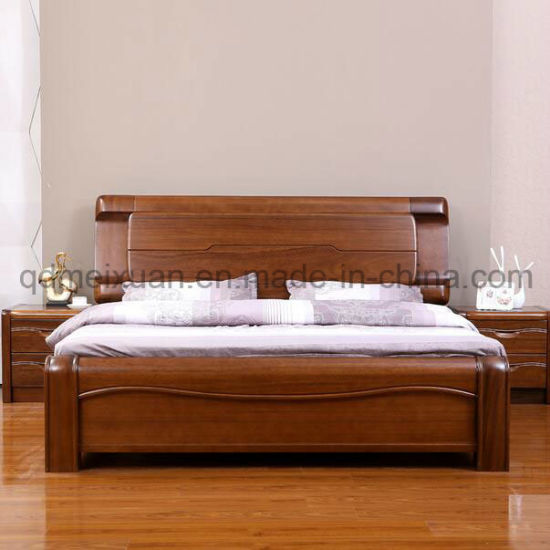 China Solid Wooden Bed Modern Double Beds (M-X2349) - China Wood