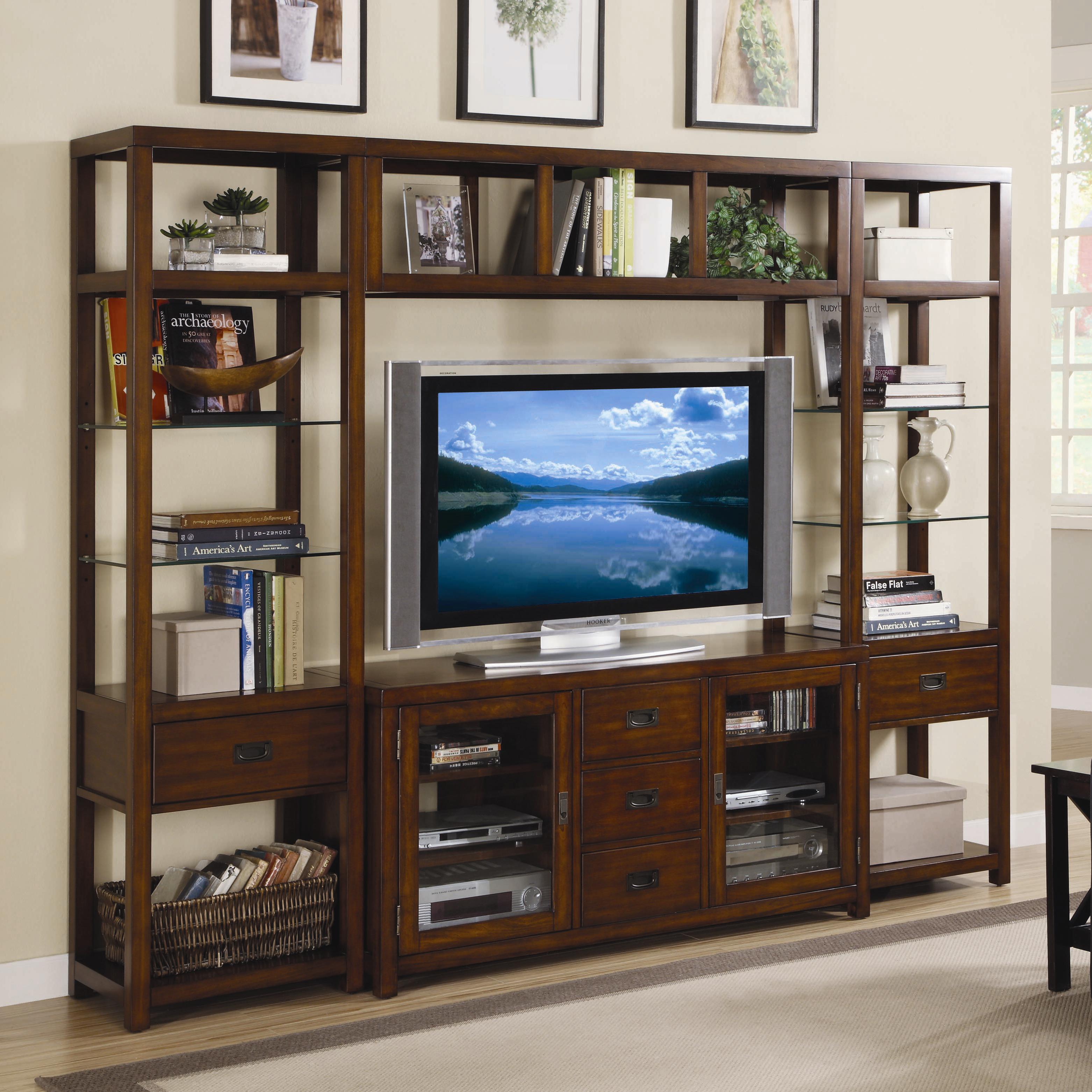 Open Entertainment Wall Unit by Hooker Furniture | Wolf and Gardiner Wolf  Furniture