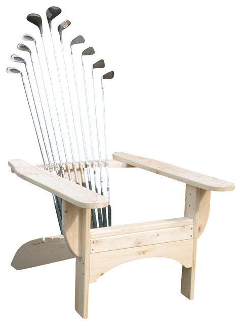 Golfclub Adirondack Chair in Blond Finish - Contemporary - Adirondack Chairs  - by ShopLadder