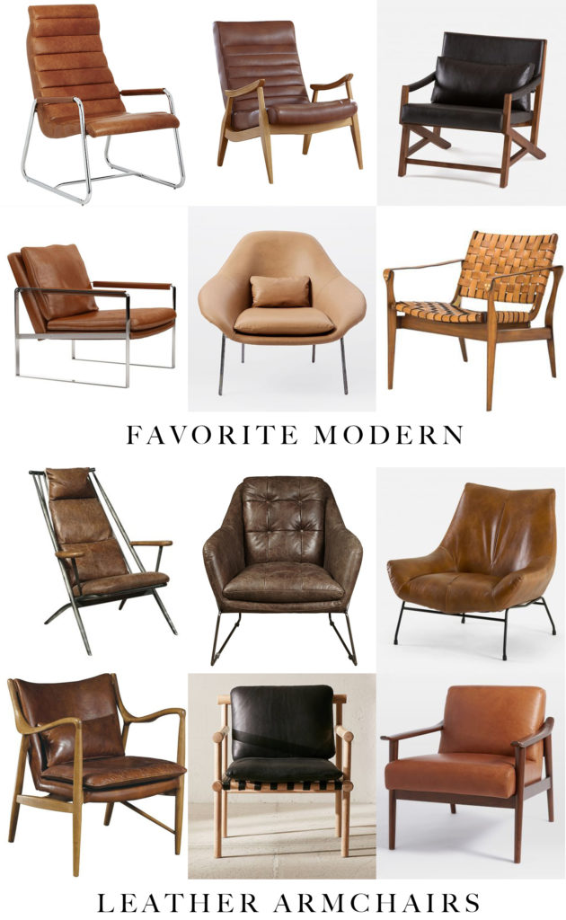 Affordable Modern Leather Armchairs