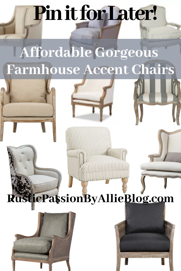 This is the Best List of Affordable Farmhouse Armchairs and Accent Chairs  that make a Statement!