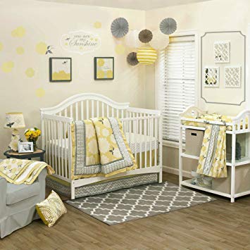 Traveller Location : Stella 4 Piece Baby Crib Bedding Set by The Peanut Shell : Baby