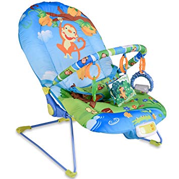 Traveller Location : Baby Bouncer Swing Rocker Reclining Chair With Toys Soothing  Music Box Monkey : Baby