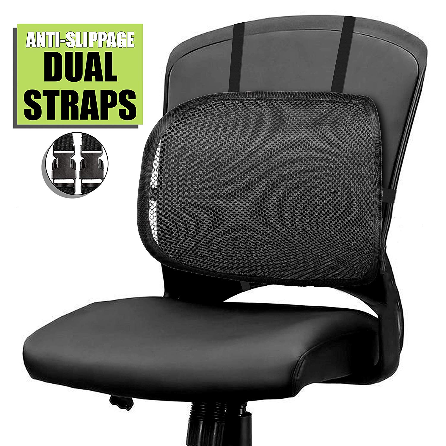 Traveller Location: Easy Posture Lumbar Back Support Mesh (Black Mesh, 1PC): Health  & Personal Care