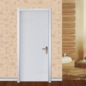 China Modern Waterproof and Sound Insulation WPC Frame Bathroom Doors  for Hotel Project