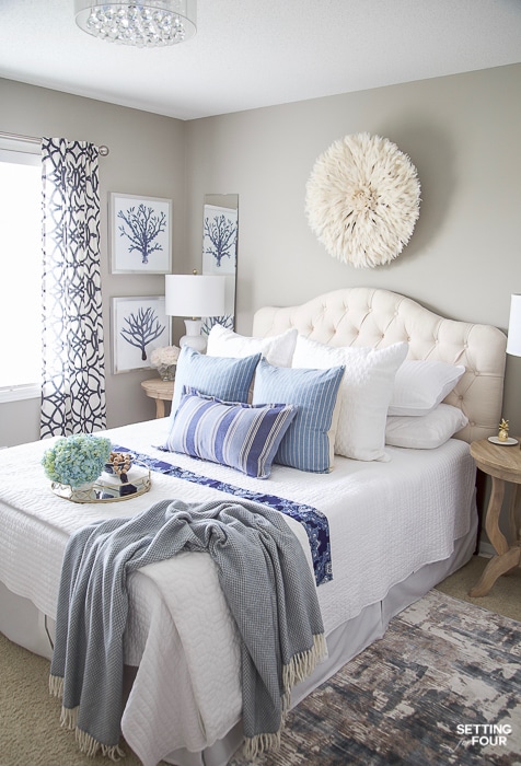 7 Simple Summer Bedroom Decorating Ideas #decor #decoratingideas #decorating  #summer #bedroom