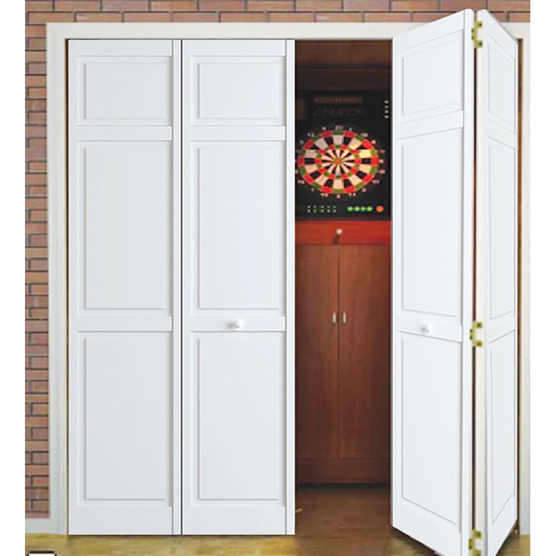 Traditional Solid Wood Panelled Bi-Fold Door