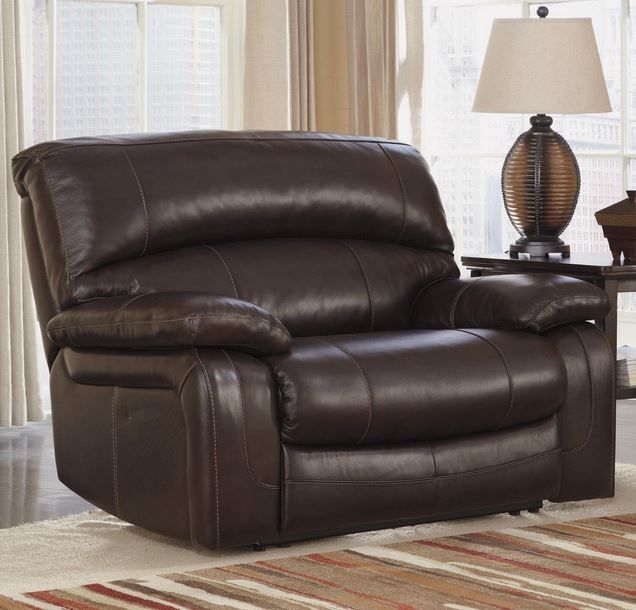 Big Man Reclining Chair, extra wide seat, Ashley, Leather, http:/