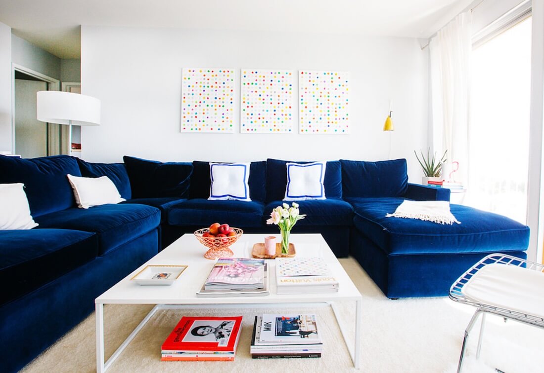 Sectional Sofa Designs Blue Sofa