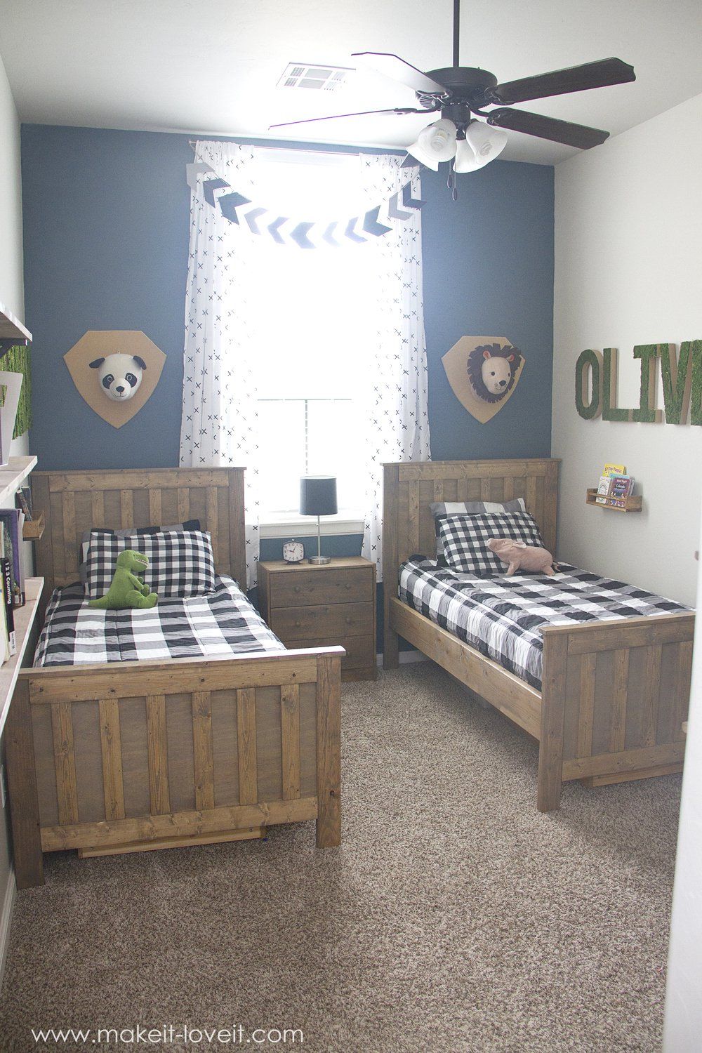 Ideas for a Shared BOYS Bedroom (yay, all done!!) | via  www.Traveller Location