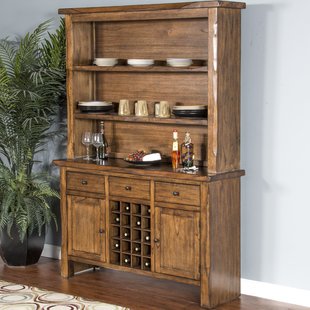 Alsatia Live Edge Buffet Table and Dining Hutch