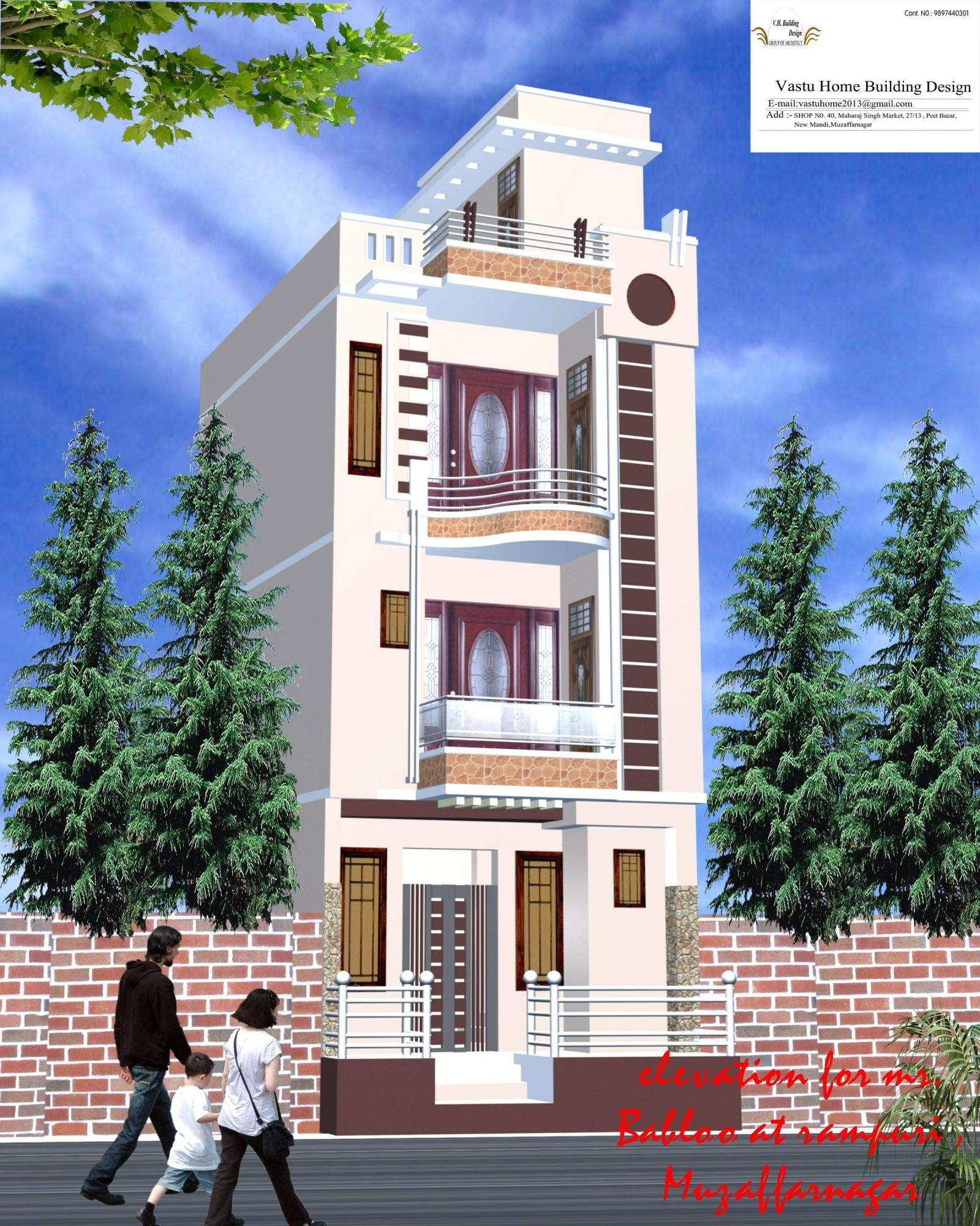 Architect design - Vastu Home Building Design Photos, Muzaffar Nagar  City, Muzaffarnagar - Architects