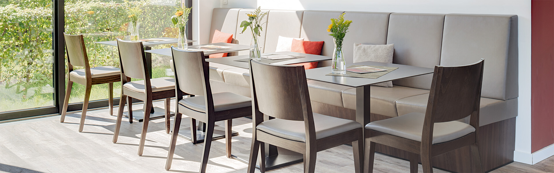 Café furniture and bistro furniture with a casual flair