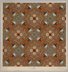 Carpet Design by M.D. Renssen, 1895 / 1899. Deventer Musea, CC BY-