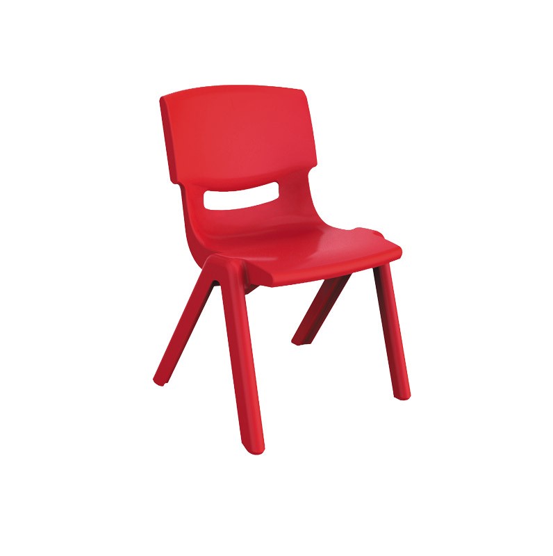 4Baby plastic kids chair red