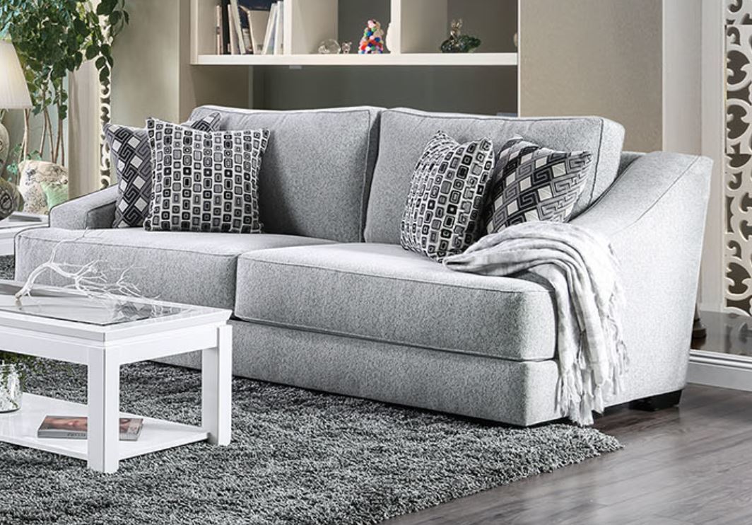 Furniture of America Lesath Chenille Sofa