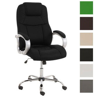 Flexible Solid Comfy Desk Chair In Black Finish