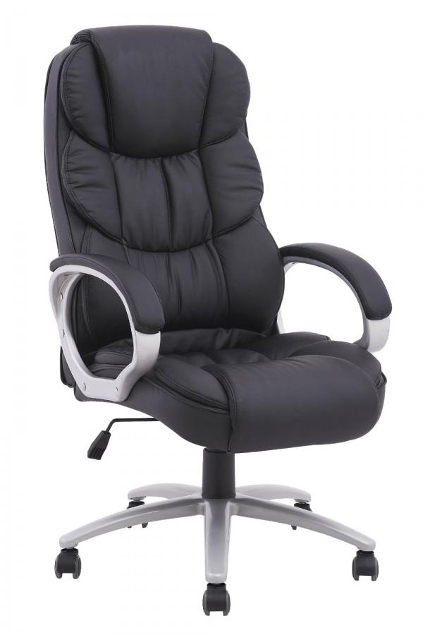 High Back Leather Executive Office Desk Task Computer Chair w/Metal Base O10