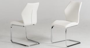 Your bookmark products. Welles - Modern White Leatherette Dining Chair
