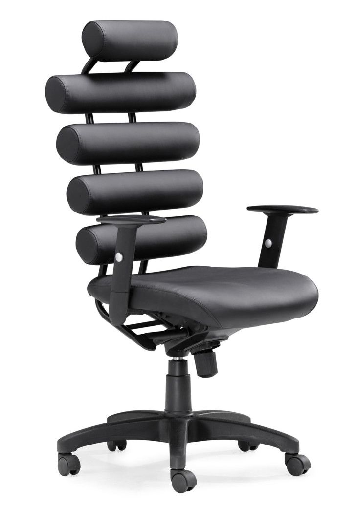 How to Arrange Cool Office Furniture: Breathtaking Zuo Modern Designer Office  Chairs Very Comfortble For Doing Task In Black Unit Head Arm And Wheel From