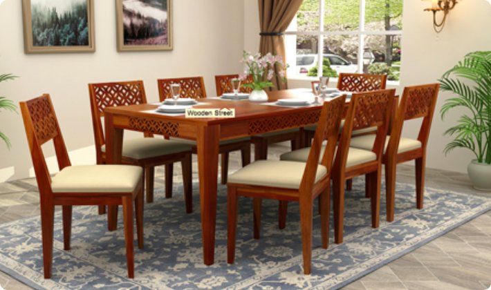 8 seater dining table set near me