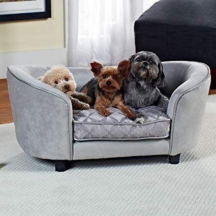 Enchanted Home Pet Quicksilver Pet Sofa Bed, 34 by 3 by 15.5-Inch,