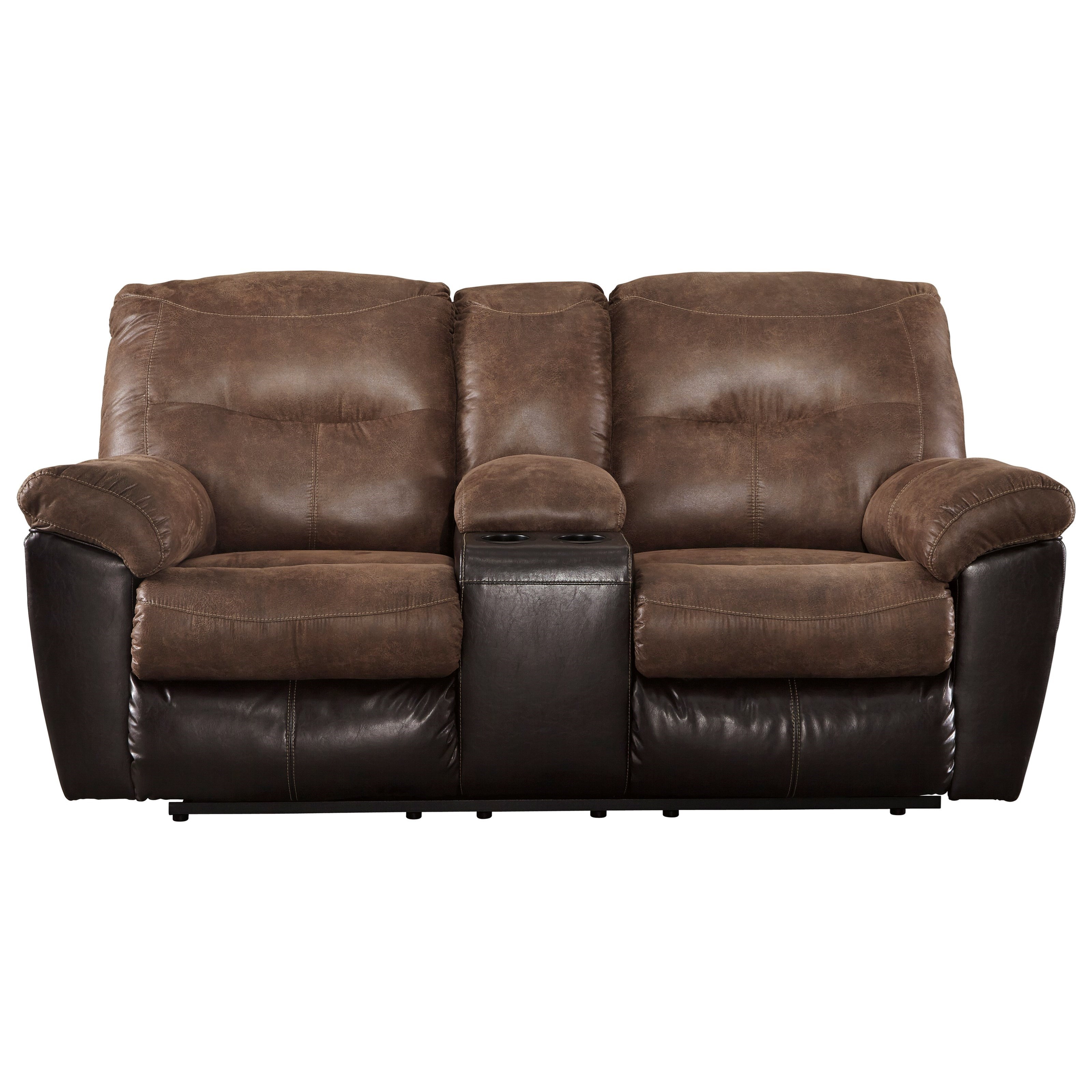 Signature Design by Ashley FollettDouble Reclining Loveseat w/ Console